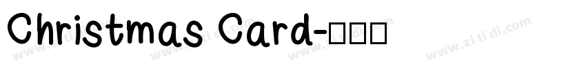 Christmas Card字体转换